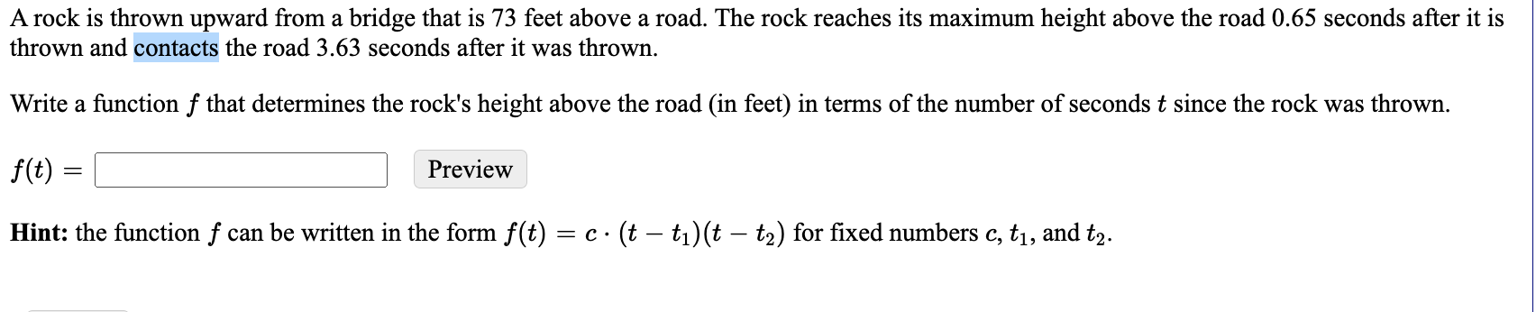 (it)? Need a hint? y = a Preview e. What is the
