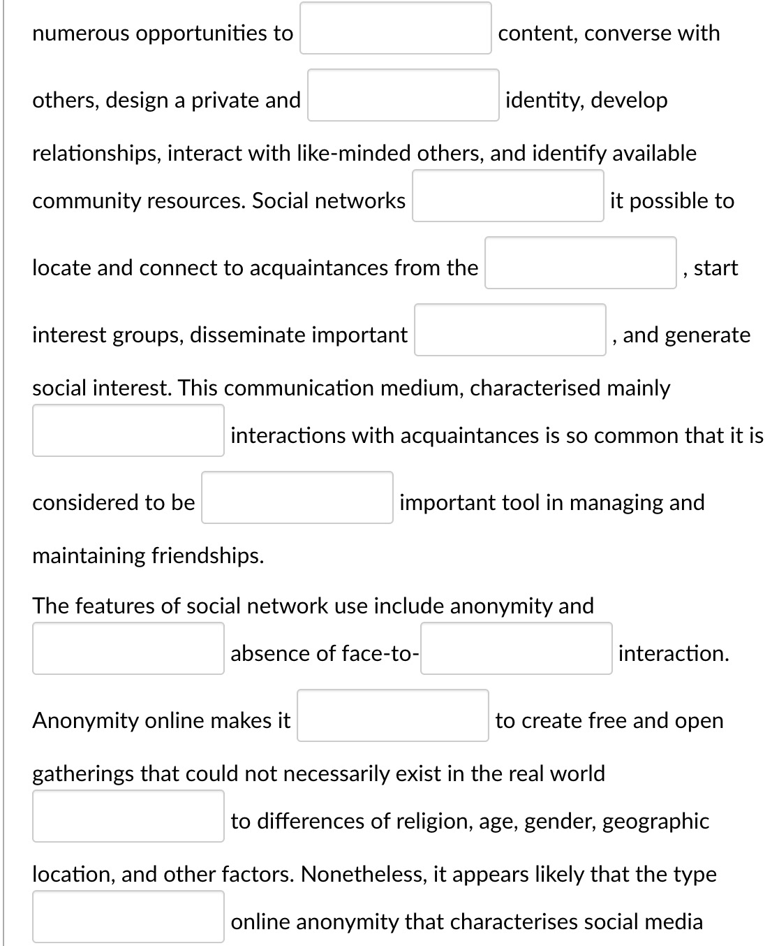 usage patterns and loneliness among at one university. The hypothesis of study,