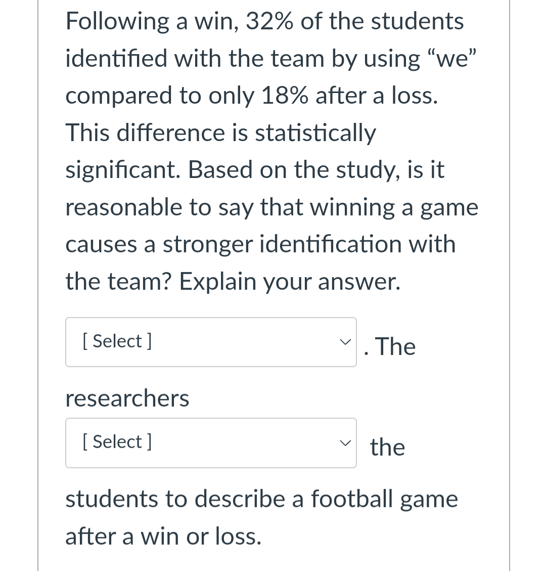 during pregnancy. 0 All mothers like the ones in the study. 0
