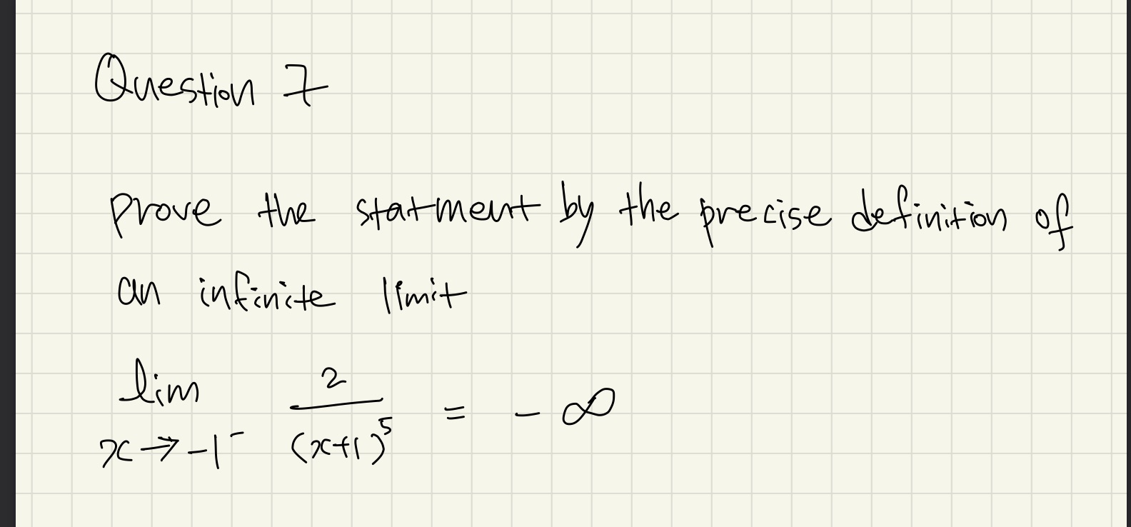 Please give the solution for this question #7 Question 7 prove the