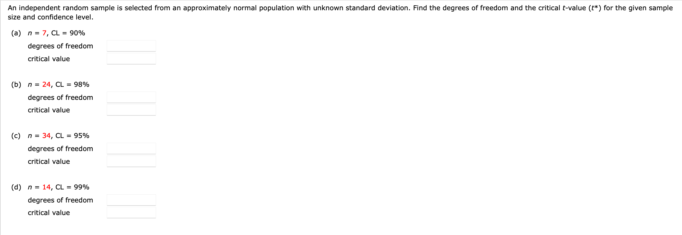 standard deviation. Find the p-value for the given sample size and test
