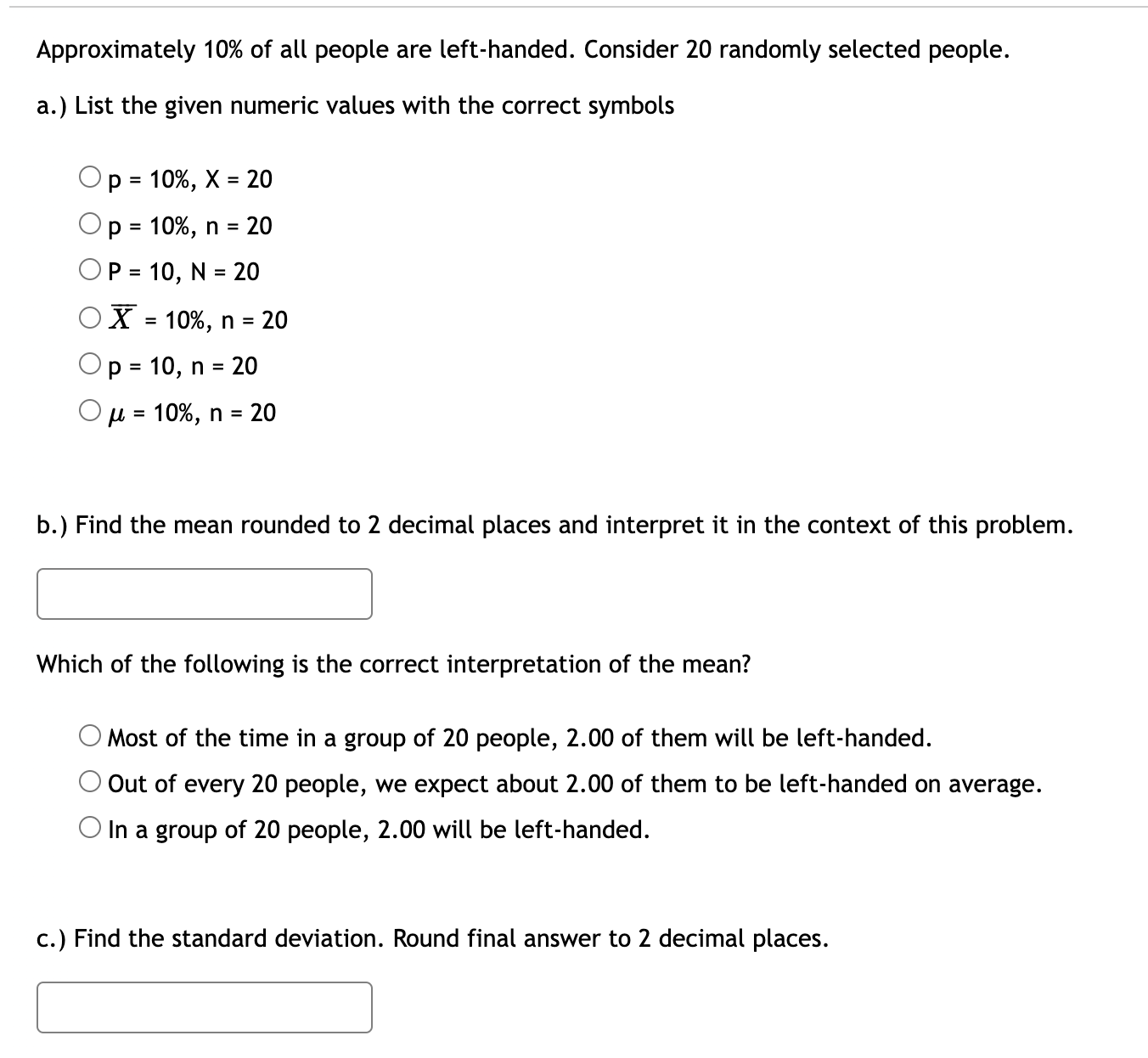 mean of 2.6 years and a standard deviation of 0.4 years. Find