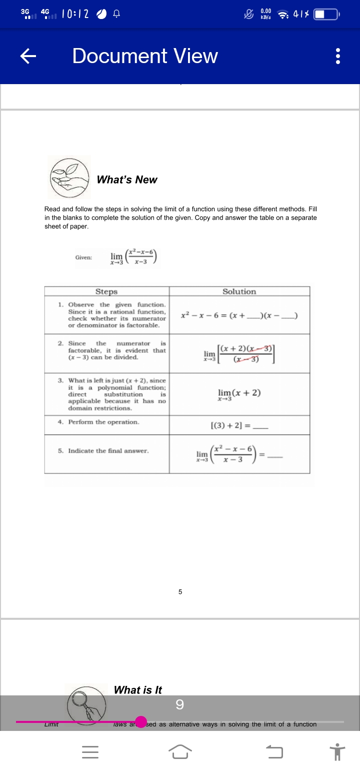 of x values always applicable in solving the limit of a function?