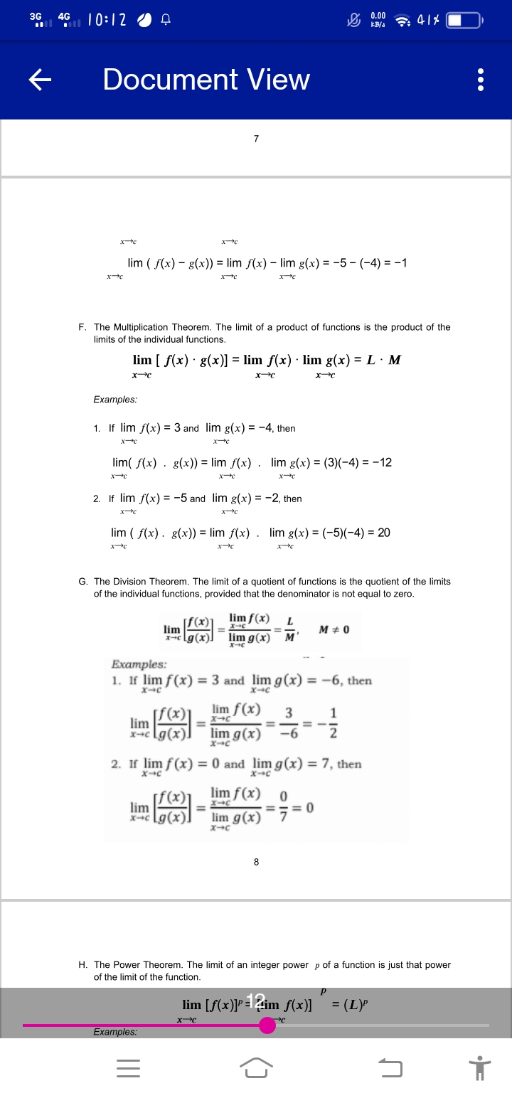 sheet of paper. If the limit of two different functions, lim f(x)