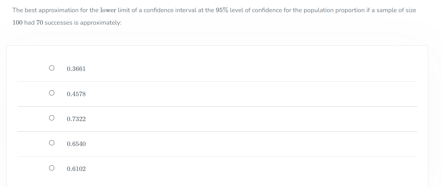 standard deviation o was 8. The obtained interval was 48.93 + 3.68.