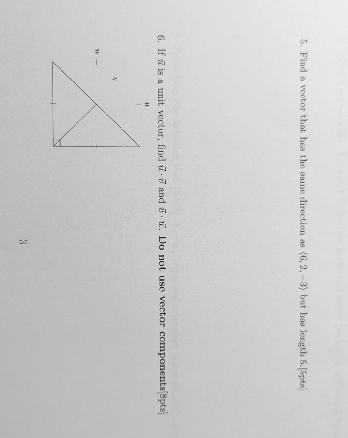 5 and 6 please 5. Find a vector that has the same