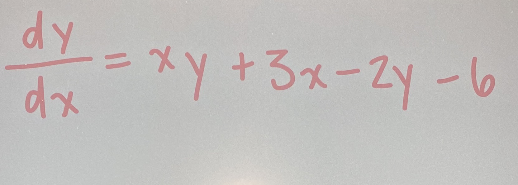 Solve the differential equation 
