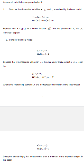 variables x , y , and z are related by the linear