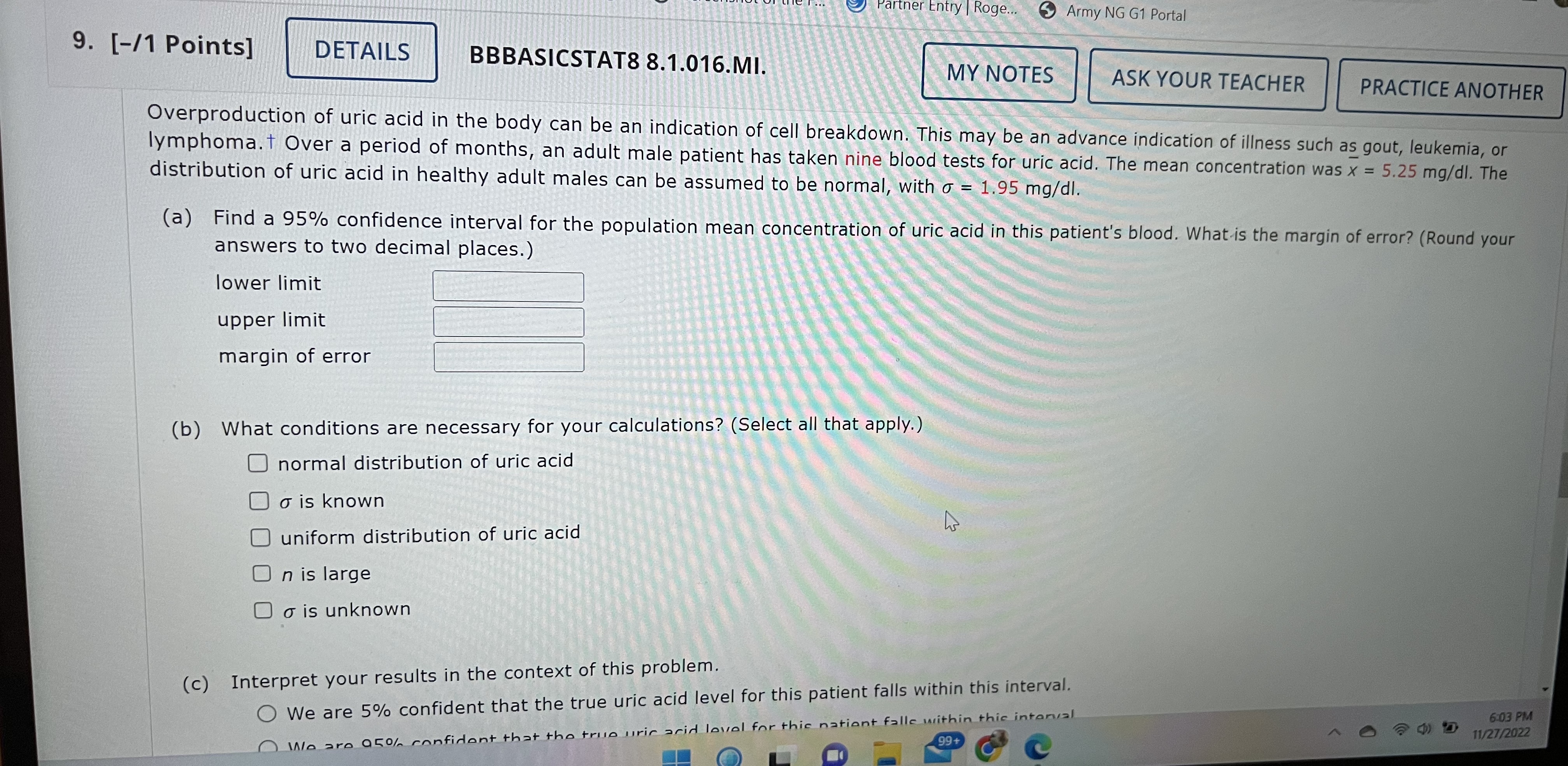 false? Every random sample of the same size from a given population