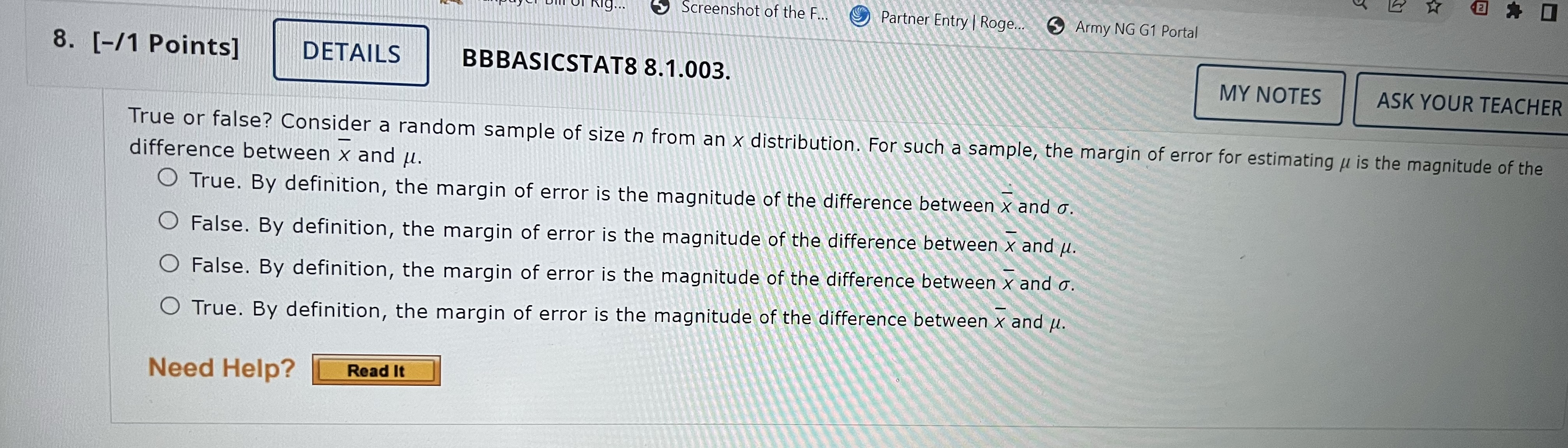Points] DETAILS BBBASICSTAT8 8.1.016.MI. MY NOTES ASK YOUR TEACHER PRACTICE ANOTHER Overproduction