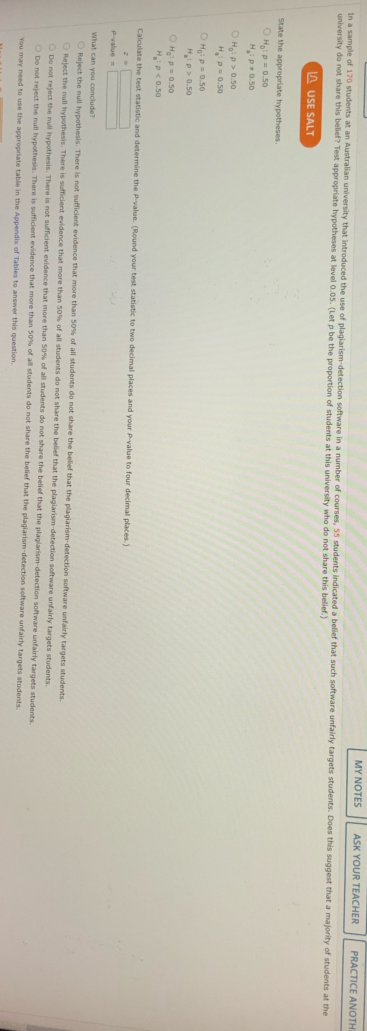  MY NOTES ASK YOUR TEACHER PRACTICE ANOTH In a sample of