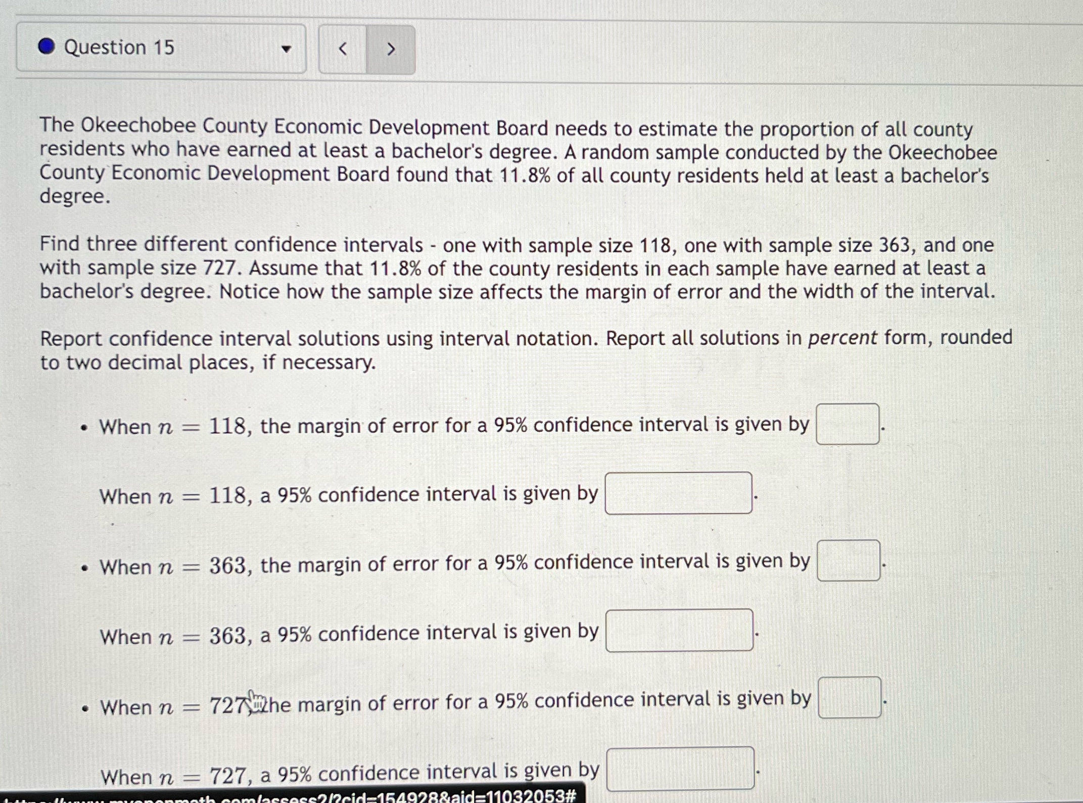0 Question 15 v The Okeechobee County Economic Development Board needs