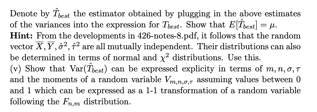 ,Xm) i.i.d. N(p,02) and (Y1, Y2, . . . ,Yn) i.i.d. N(p,,