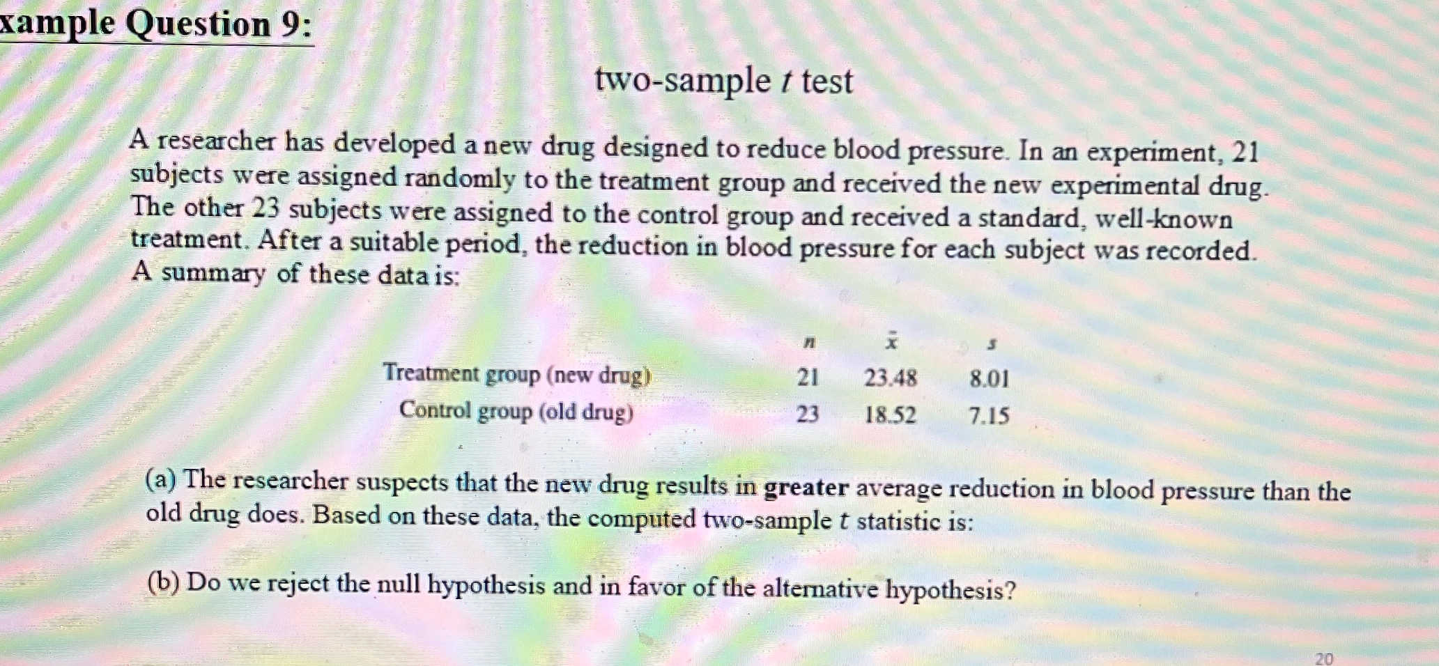 I just need help understanding how to find the answer Xample Question