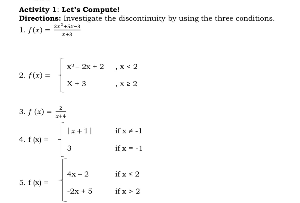 Topic:DiscontinuityShow complete solutionKey answer is given, you all need to do is