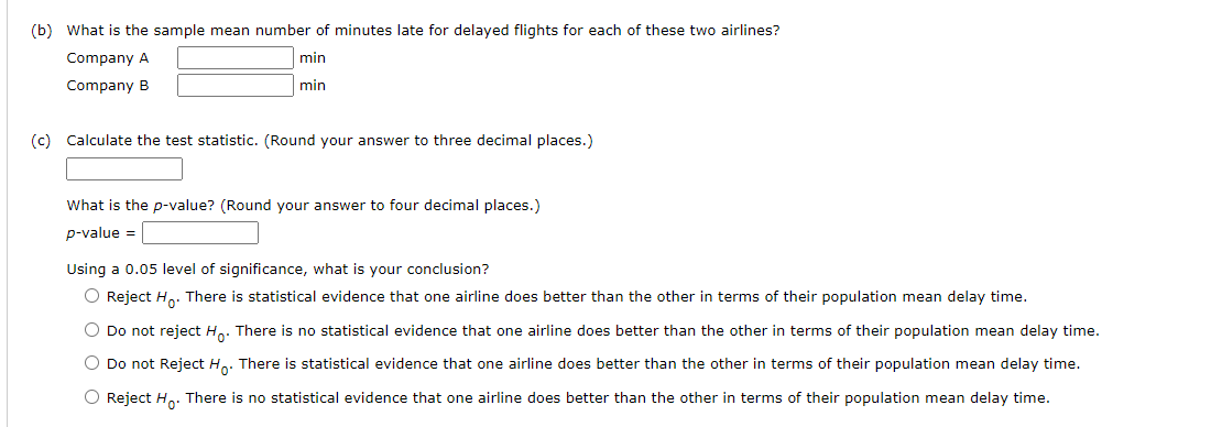 airlines compete is ontime arrival. The tables below contains a sample of