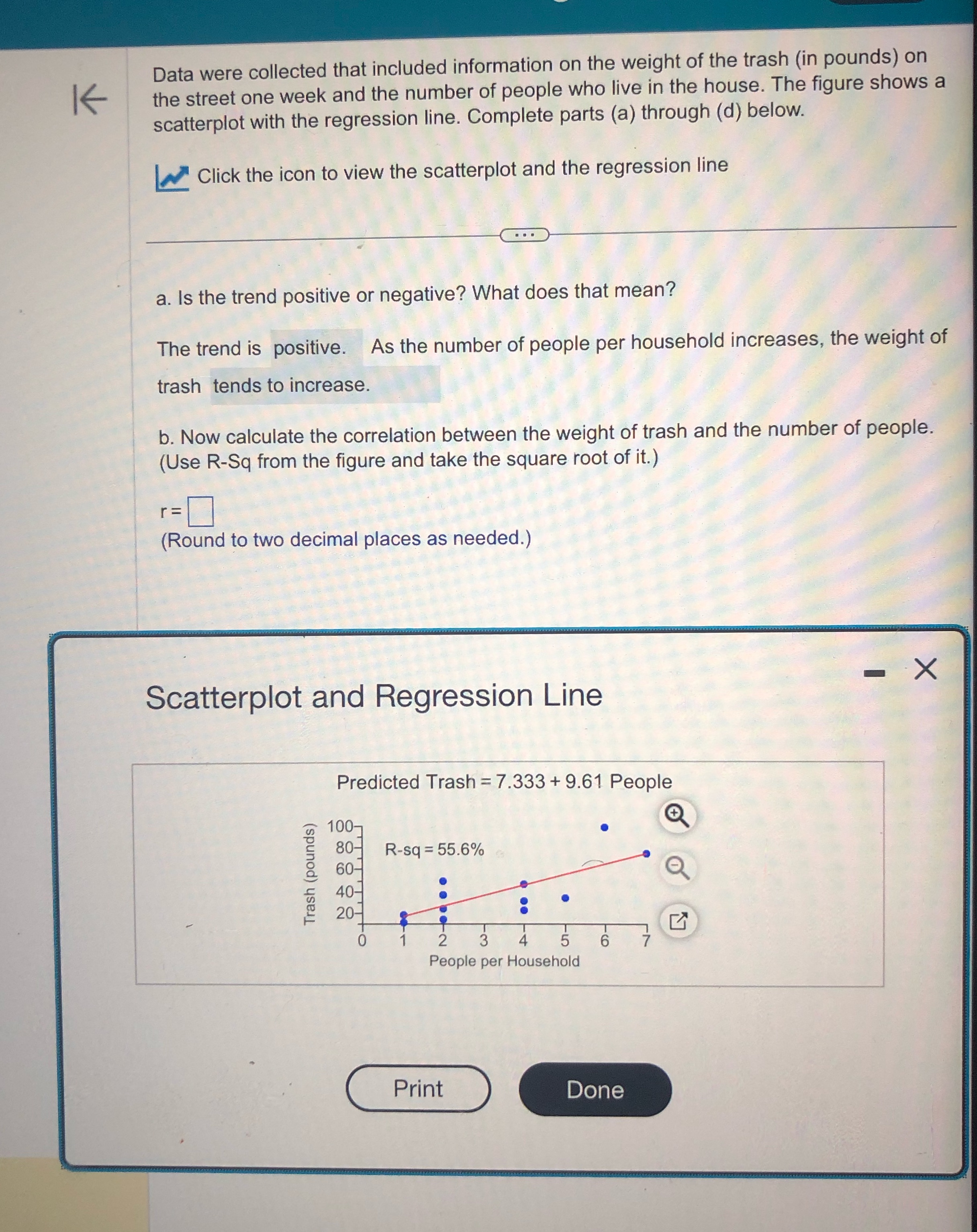 What's the answer for question B Data were collected that included information