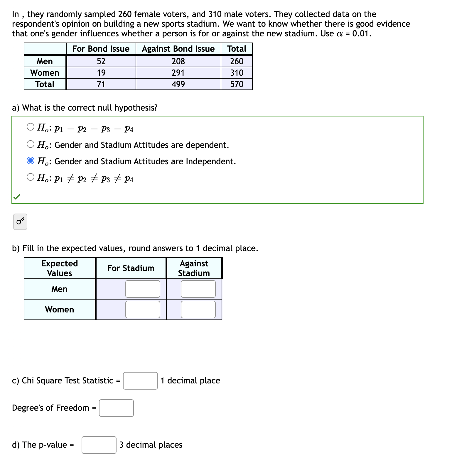 5 C] Population standard deviations are known [3 N At the beginning