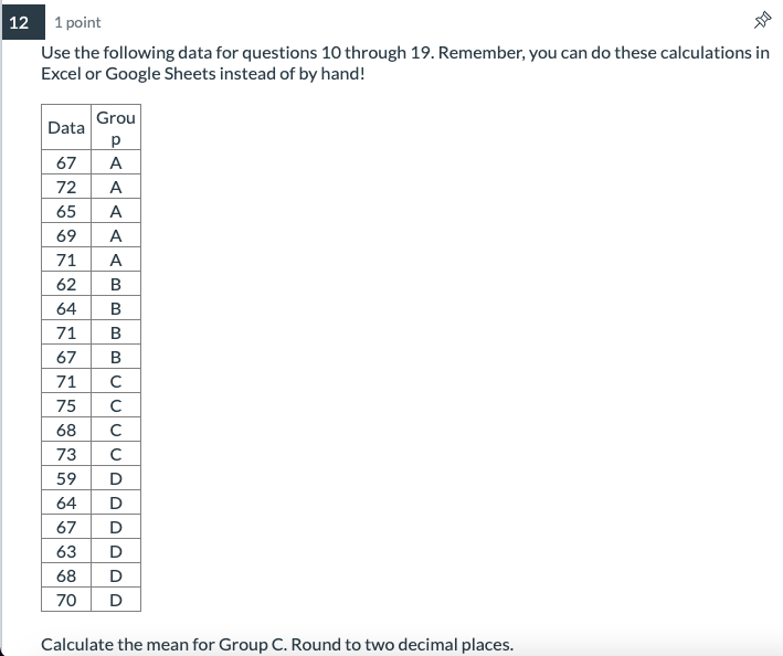 answer.7 1 point Group Group Group 1 2 3 94 95 89