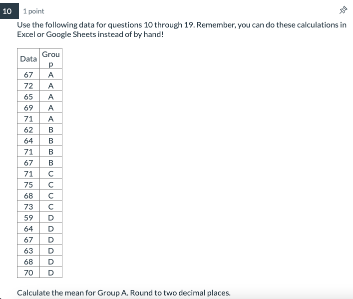 Google Sheets instead of by hand! m E E El I: Calculate