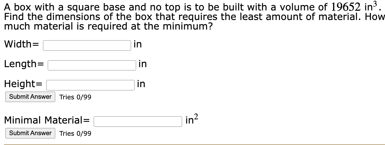 the window t admit the most light. X= ft = ft Submit