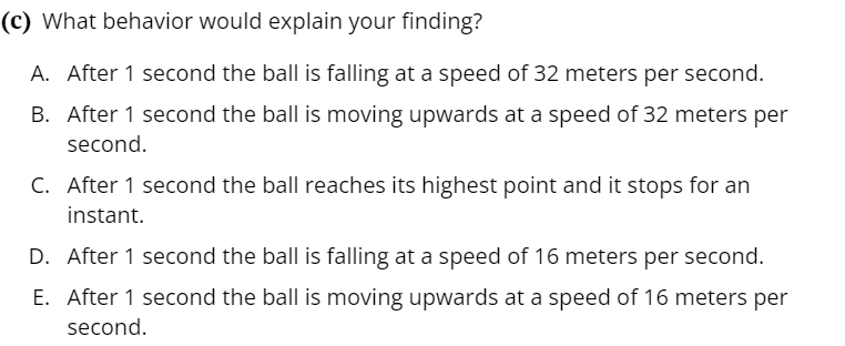 of a ball falling under gravity. A ball is tossed vertically in