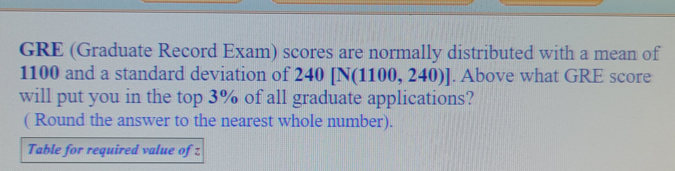 scores are normally distributed with a mean of 1100 and a standard
