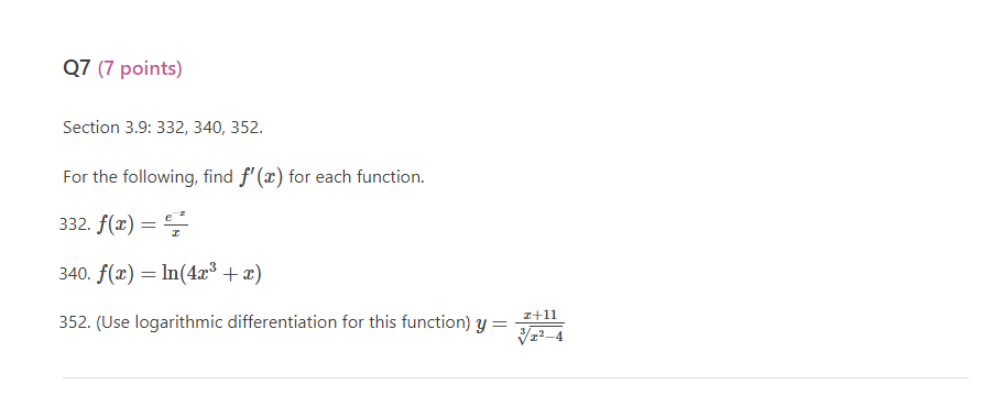 function and the tangent line at the indicated point [2 marks]. \fQE