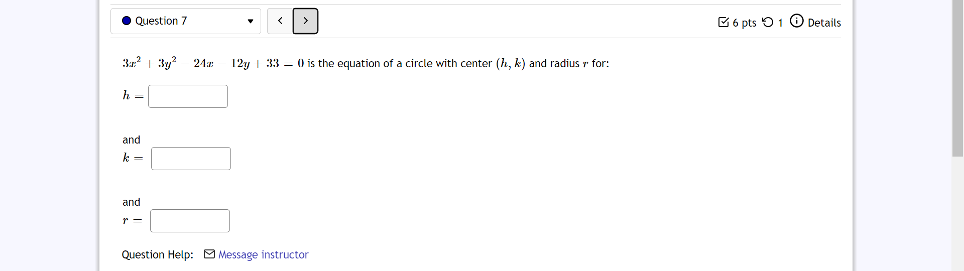 4 pts '0 1 (D Details Add and/or subtract and then simplify