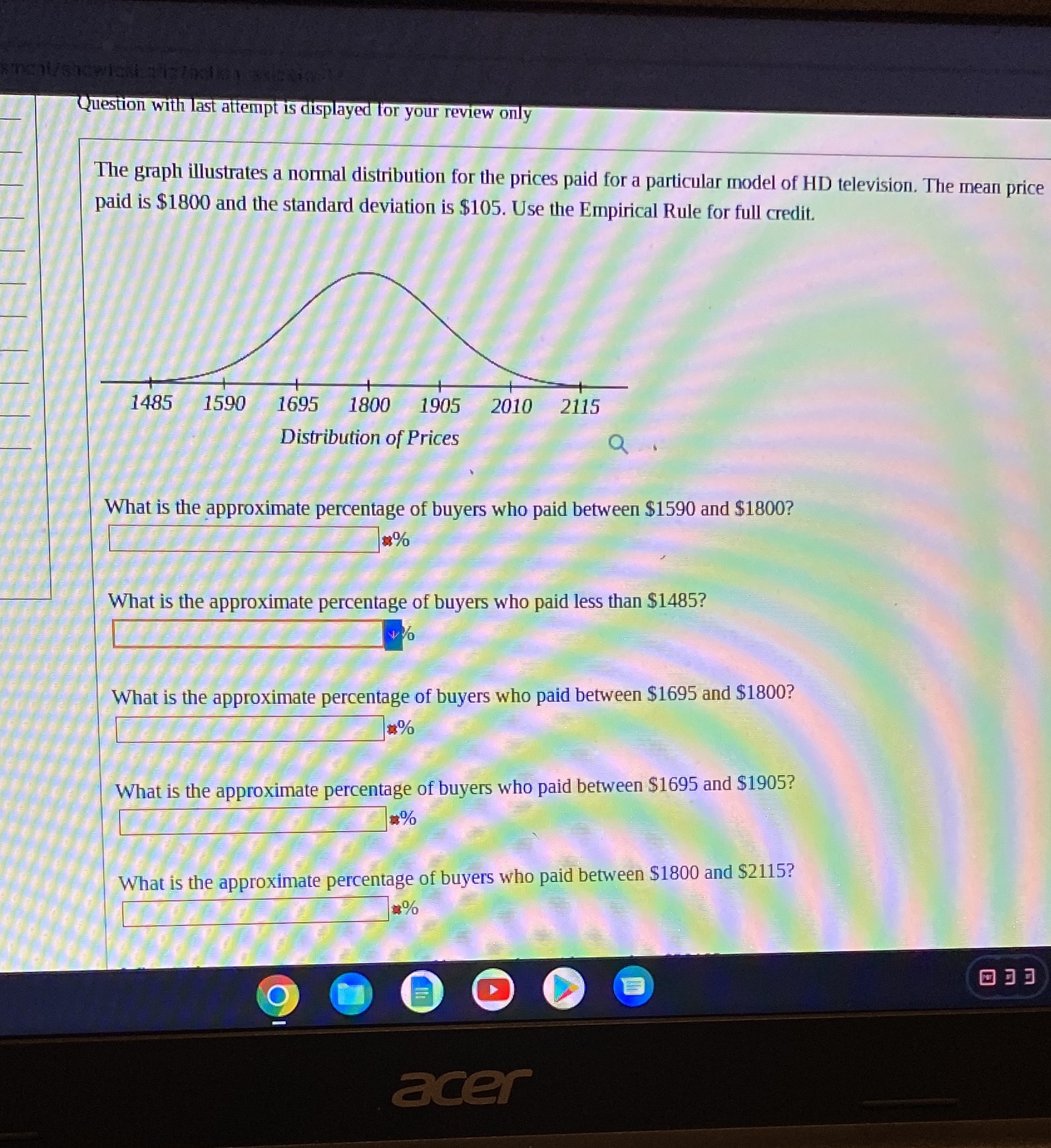 Don't know how to solve Question with last attempt is displayed for