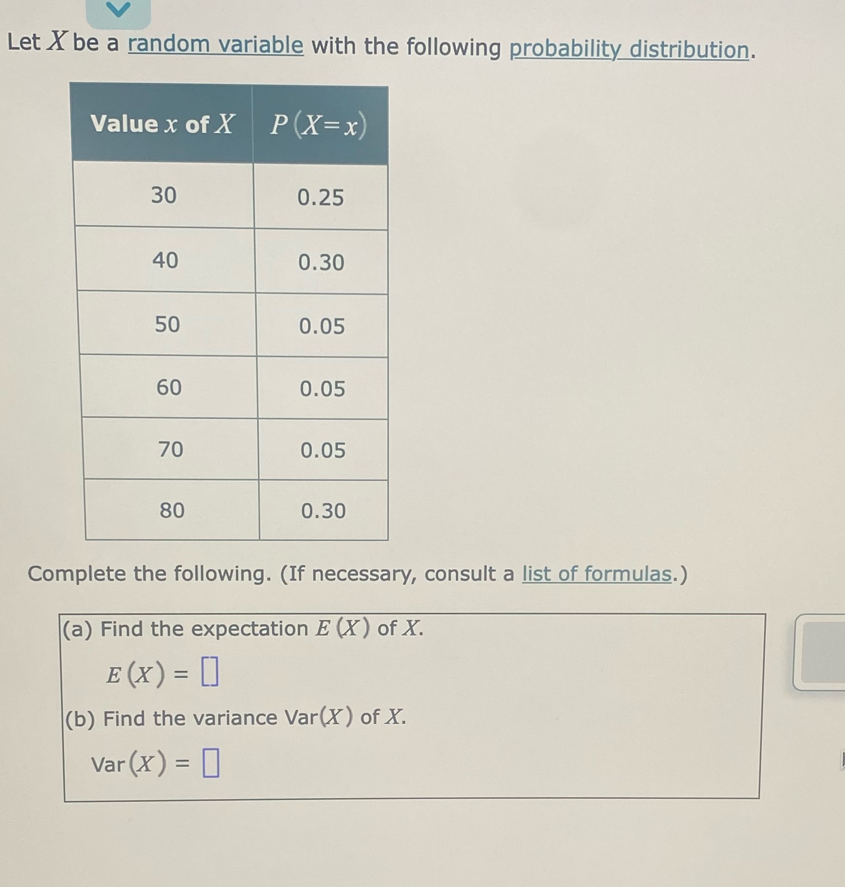 Please answer a and b below. Let X be a random variable