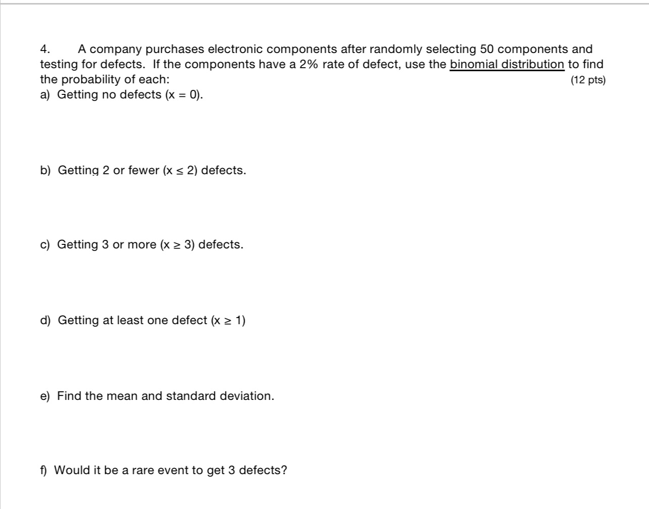 Problems 1A, 1B, 1C, 1D, 1E, & 1F 4. A company purchases