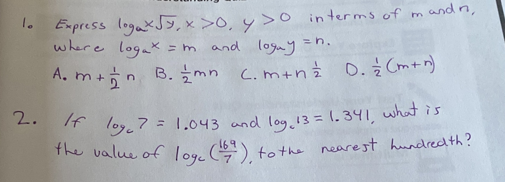 #2 and N.R #2first question is a multiple choice question and second