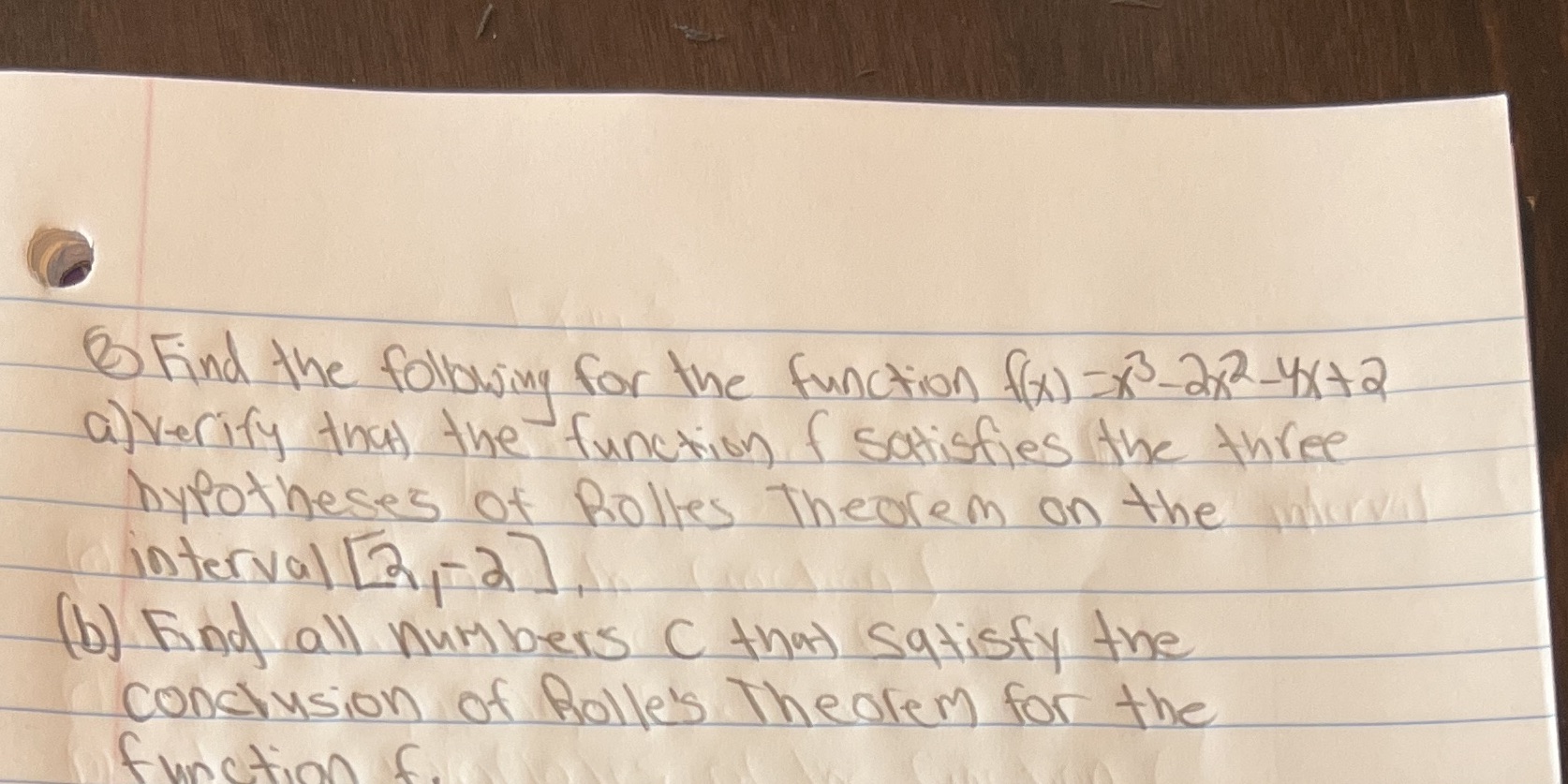 Find the folbwing for the function fox) -x3-272-4x+ 2 averify that