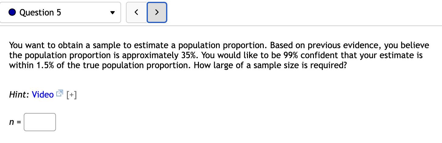 Find the margin of error M.E. that corresponds to a sample of