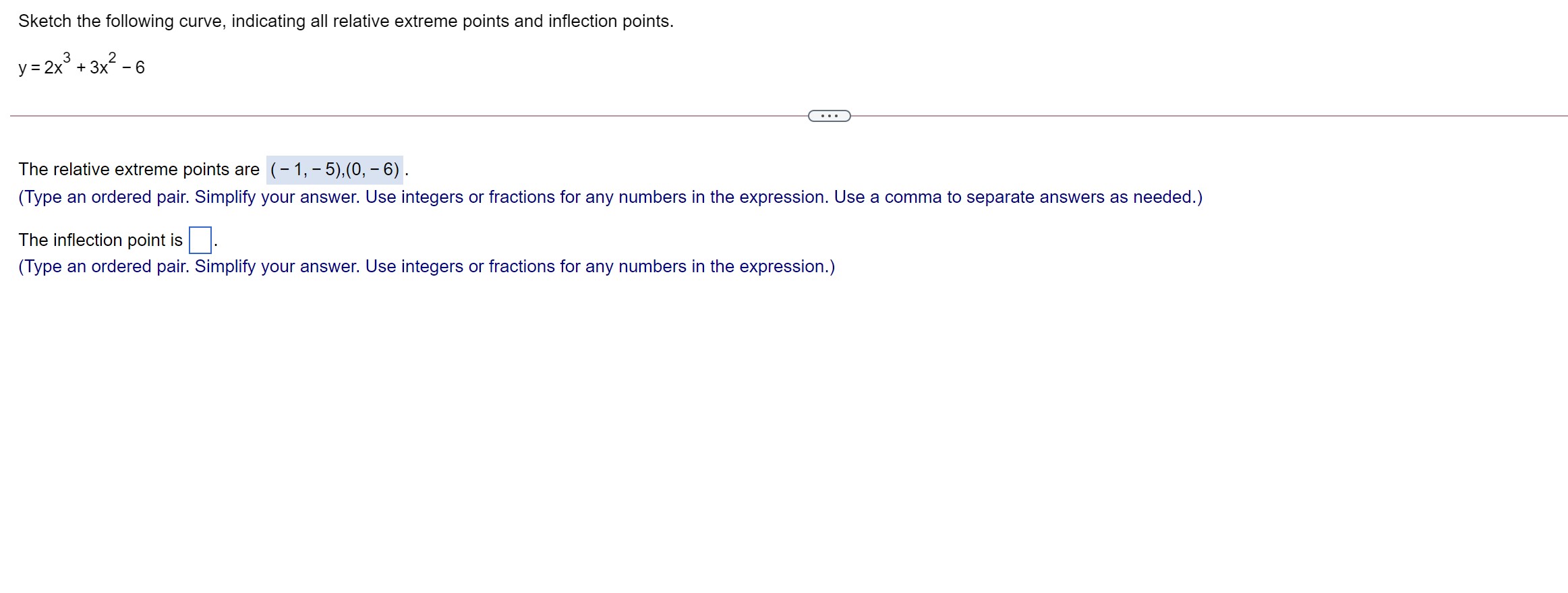 value of f\" at the relative extreme point is 6 , the