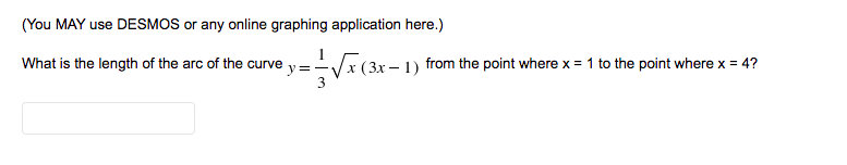 the arc length of the graph of the function y = (x2+