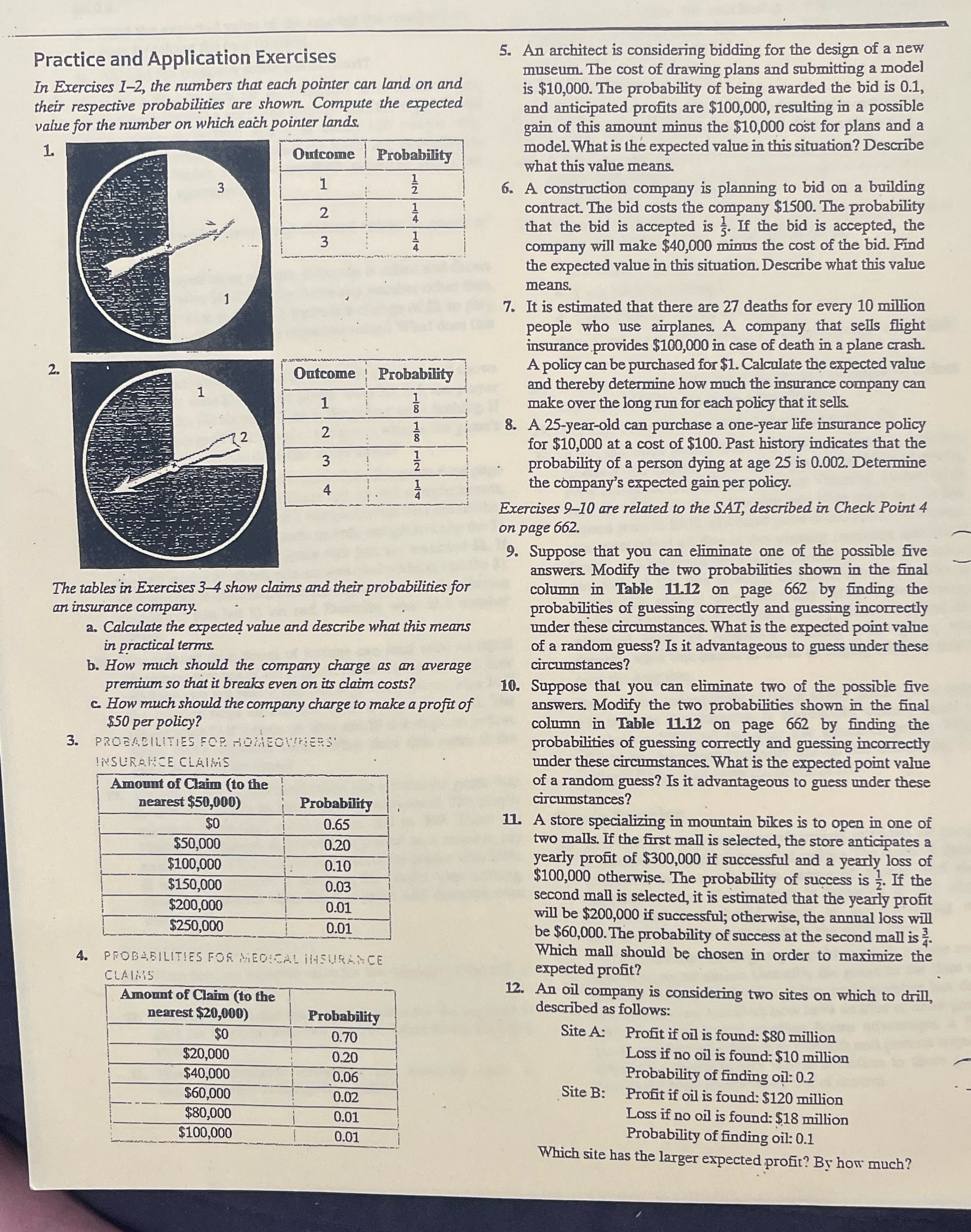  Practice and Application Exercises 5. An architect is considering bidding for