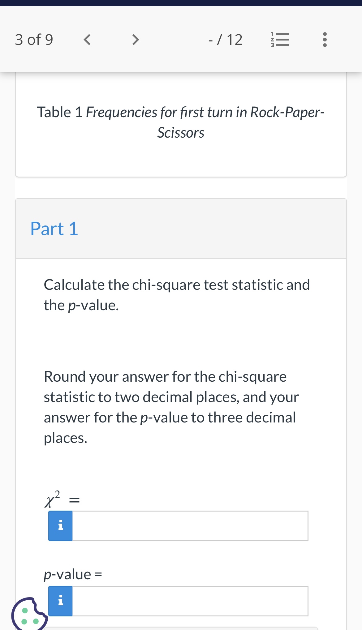  3 of 9 - /12 E . . . Table 1