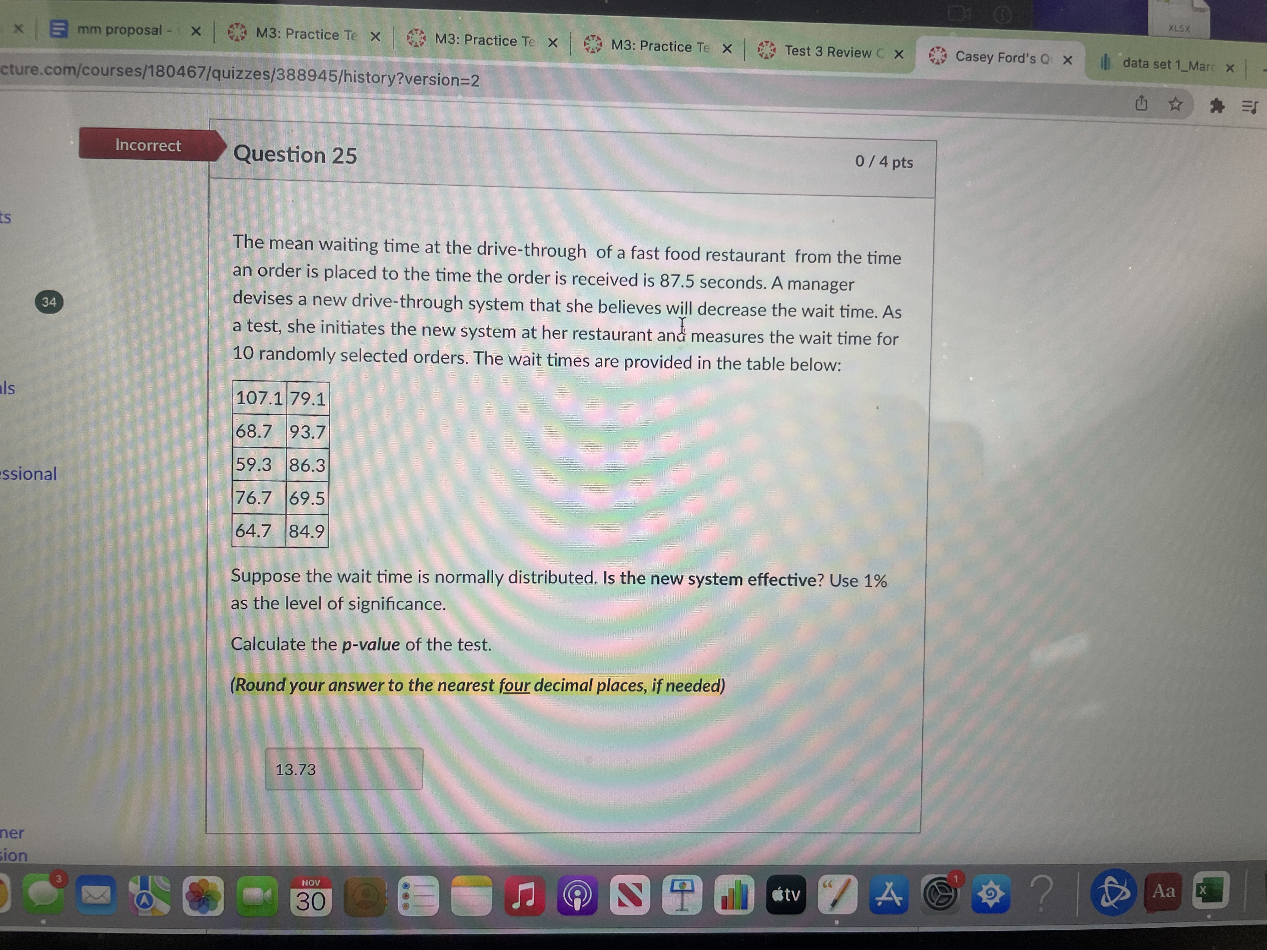 M3: Practice Te X M3: Practice Te X Test 3 Review C