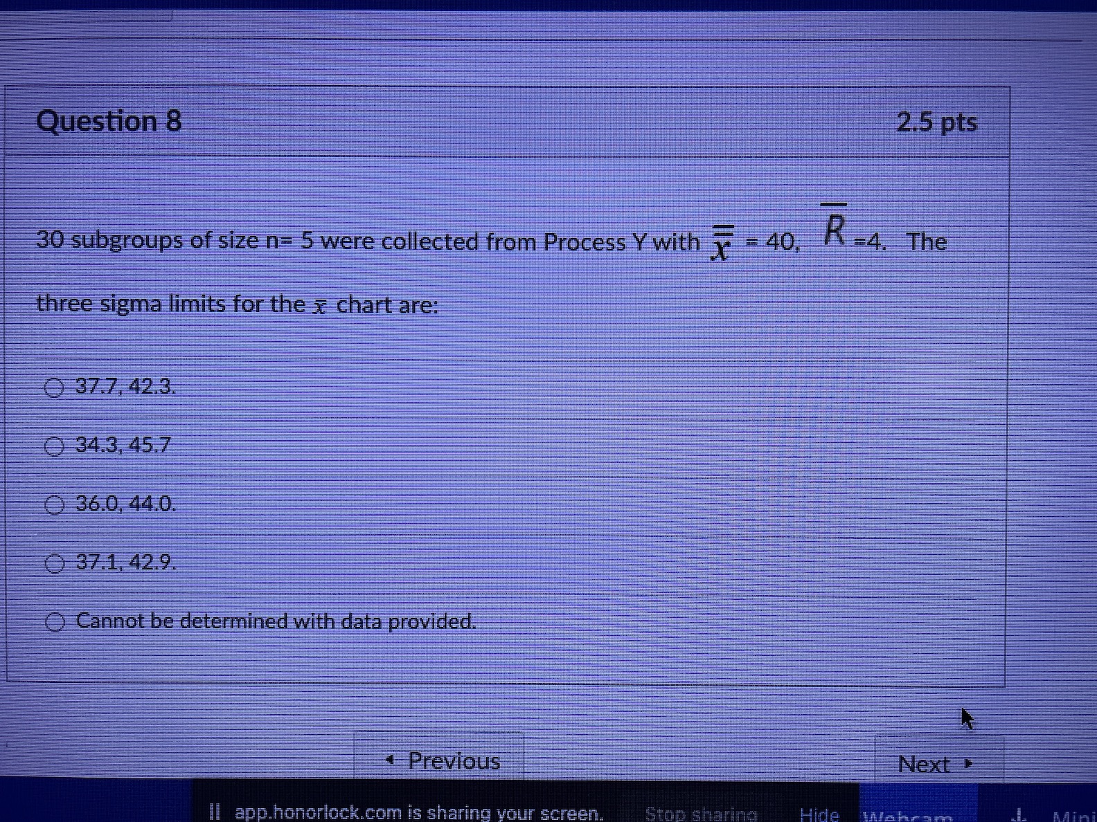 The standard error of the mean is equal to O 0.13 O
