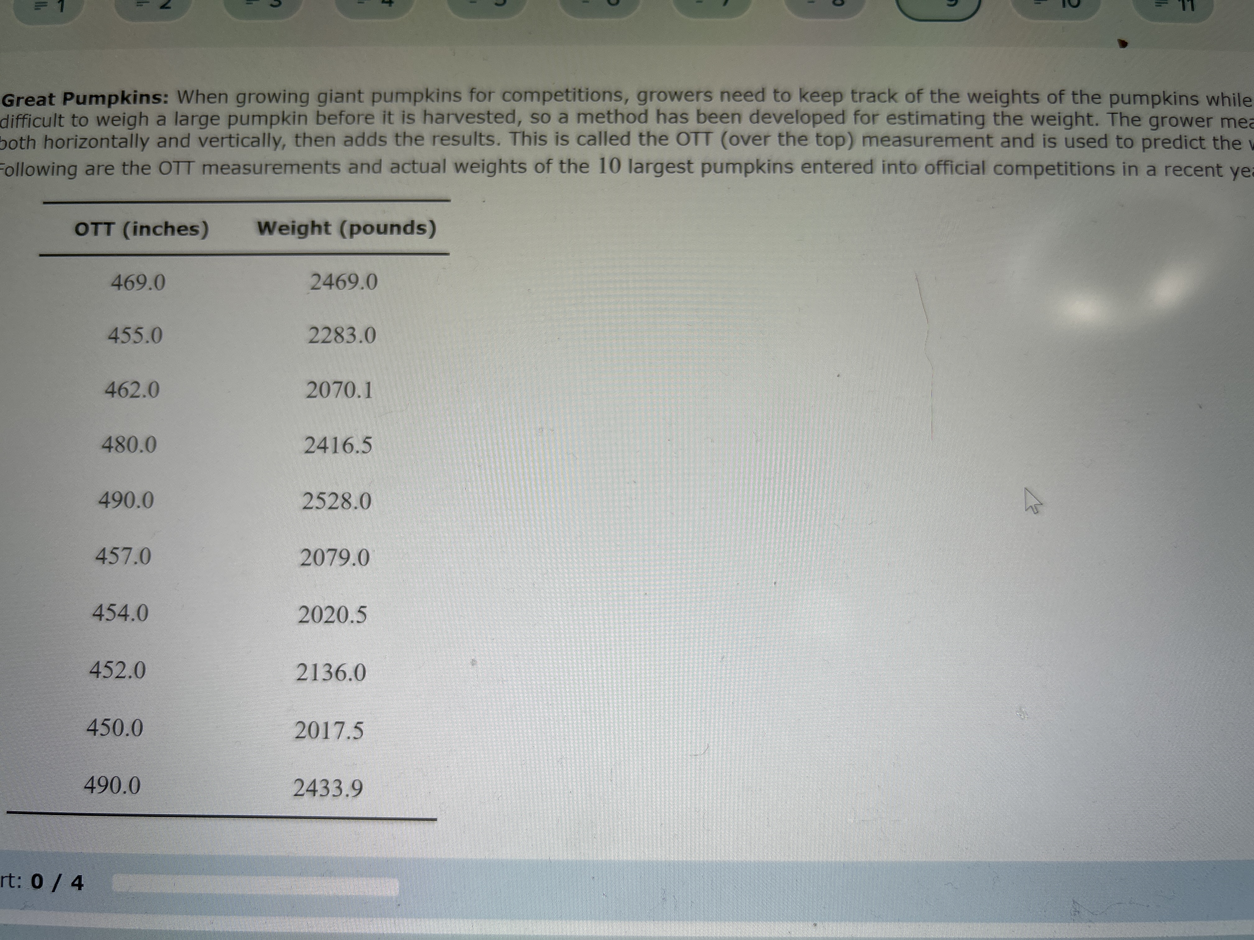 I NEED HELP QUICK WITH THESE 4 QUESTIONS Great Pumpkins: When growing