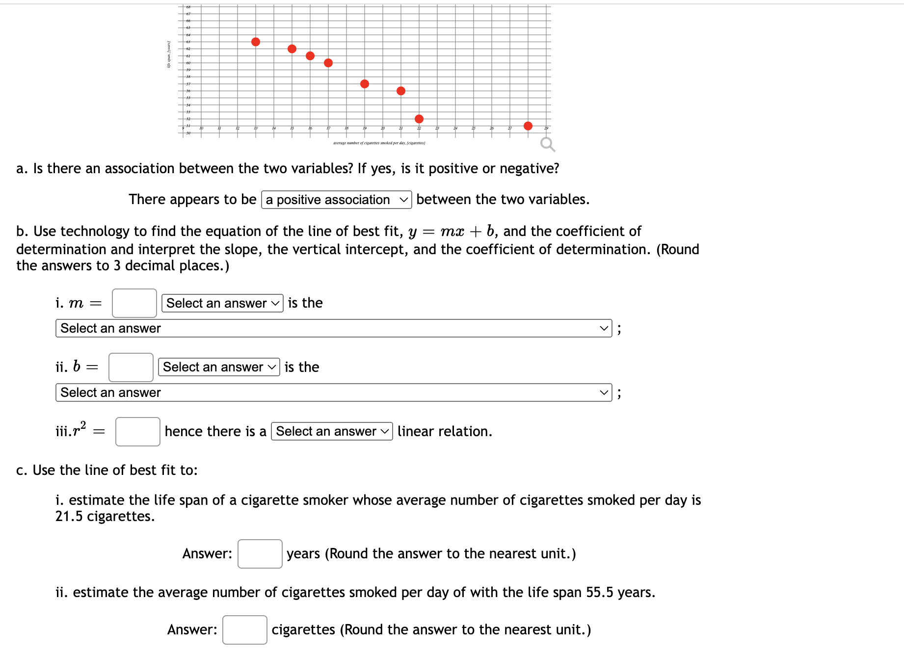 positive or negative? There appears to be a positive association v between