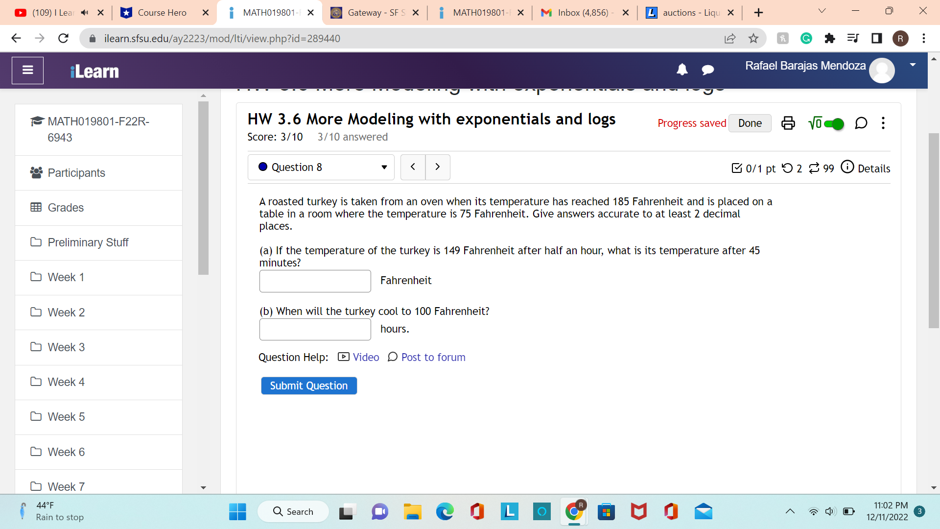 11:02 PM Rain to stop Q Search 3 12/11/2022(109) | Lear 41