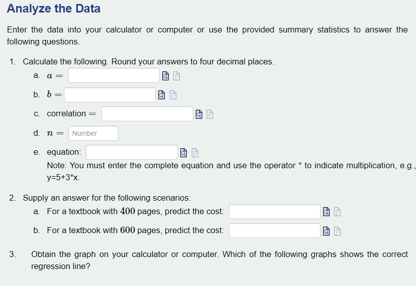 each textbook was recorded. 1. The data can be found in the