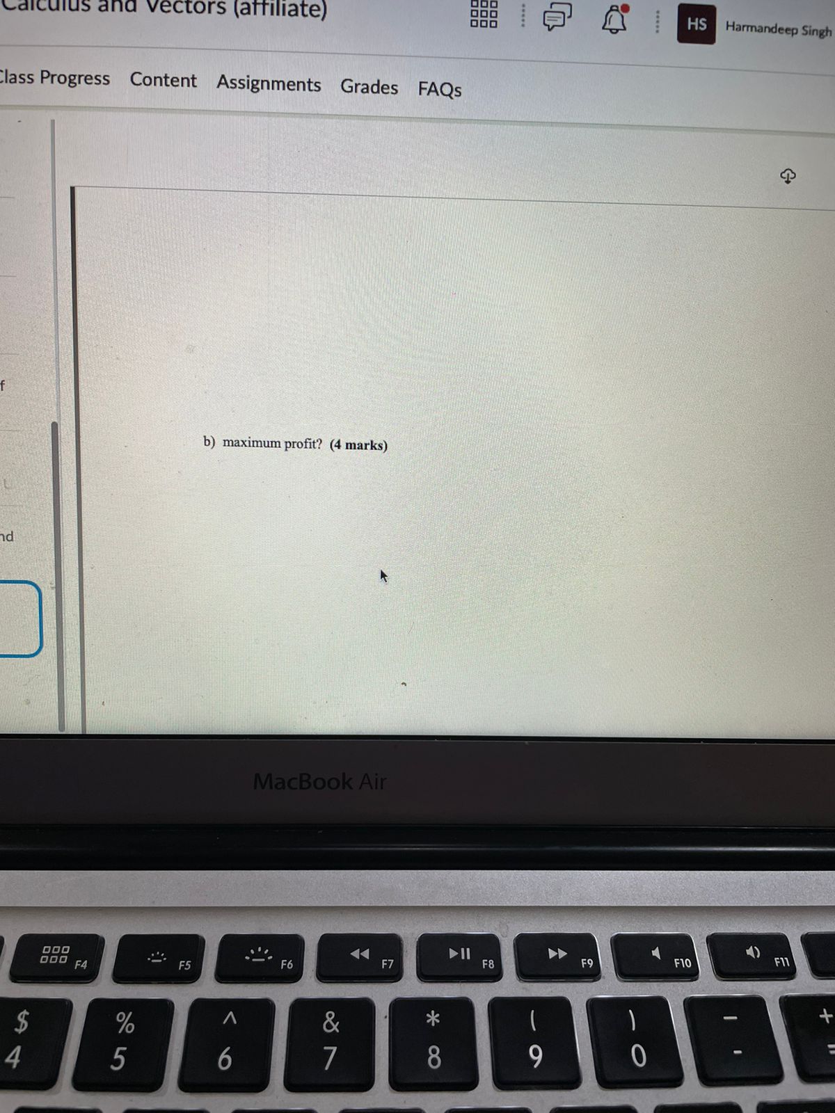 determine the value(s) of k. (2 marks) of 19. Find the derivative