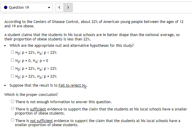 alpha = 0.04, which of the following P-Values Implies statistical significance? O