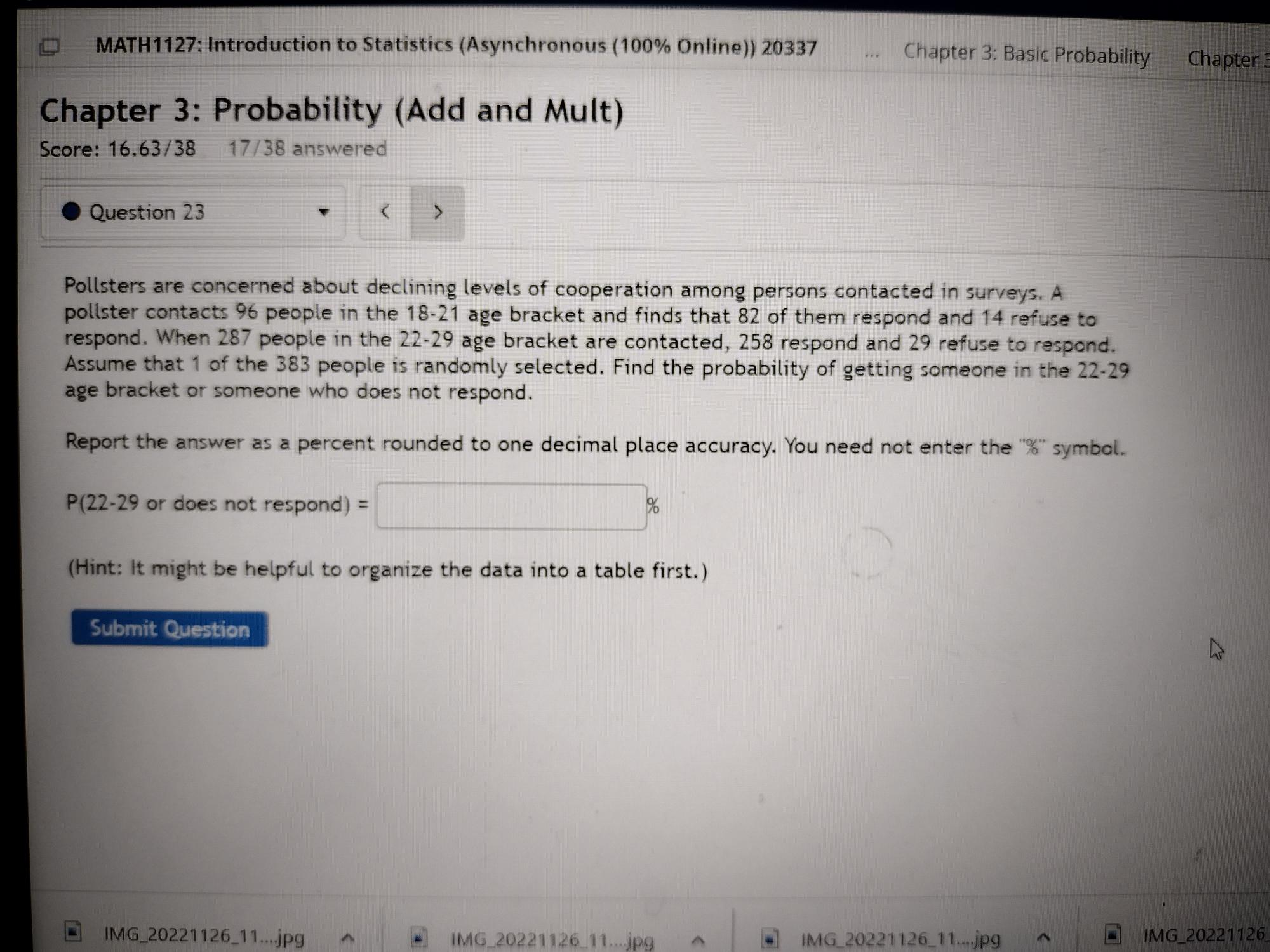 than 60 or younger than 40? What is the probability that the