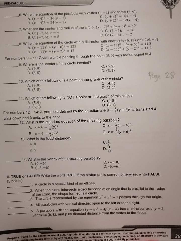 General Instructions: This is a Quiz worth 30 points from module 1.