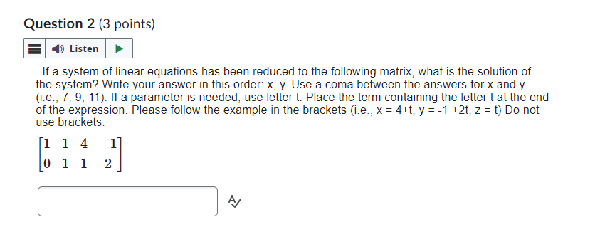 HelloCan you help me with this exercise? Question 2 {3 points) E